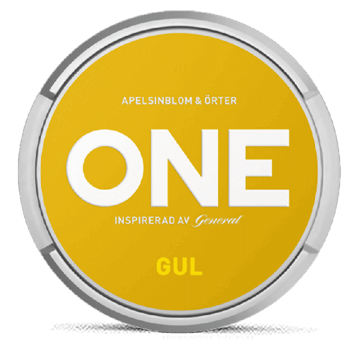 One Yellow White Portion Strong Product Label