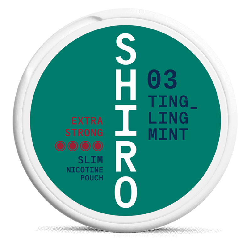 Shiro No. 03 Tingling Mint Slim Extra Strong Product Label