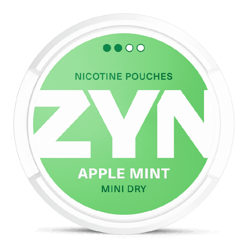 ZYN Mini Dry Apple Mint 3 mg Product Label