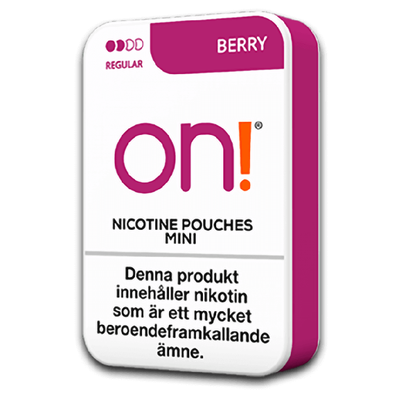 on! Berry 3 mg Product Label