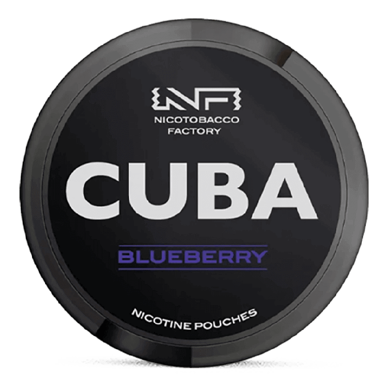 CUBA Black Blueberry Slim Product Label