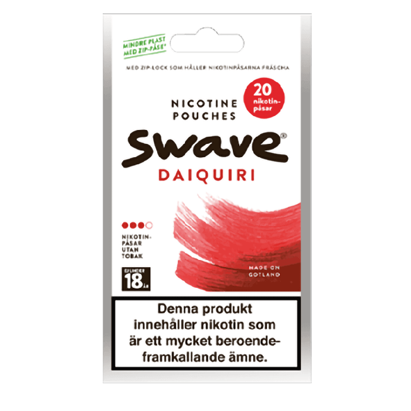 Swave Daiquiri Zip-bag Product Label