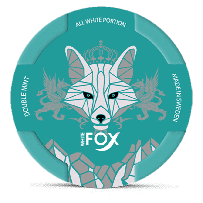 White Fox Double Mint Product Label