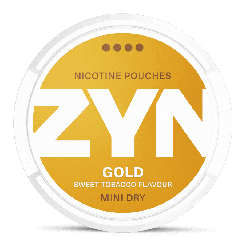 ZYN Mini Dry Gold 6 mg Product Label