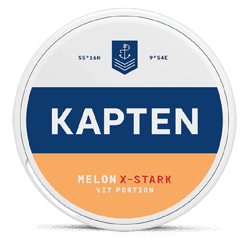 Kapten Extra Strong White Melon Product Label