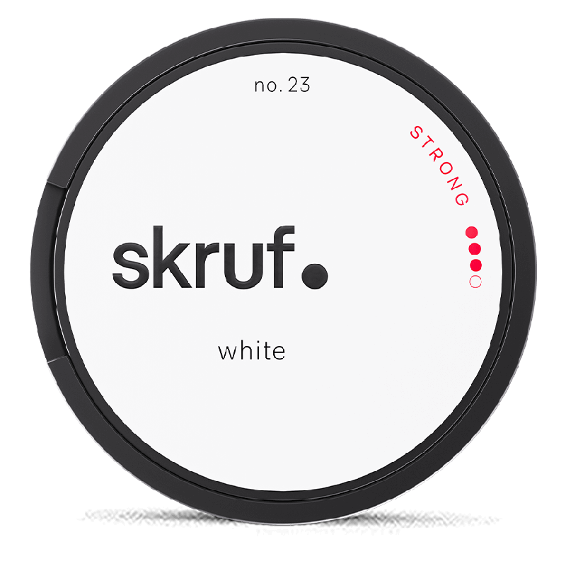 Skruf no. 23 Strong White Portion Product Label