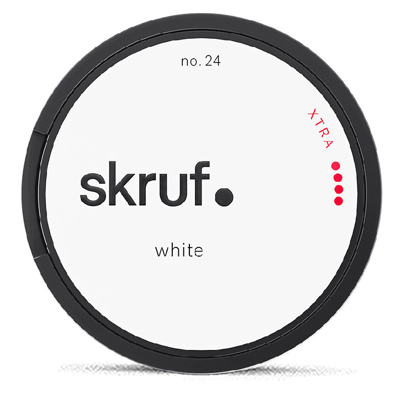 Skruf no. 24 Xtra Strong White Portion Product Label