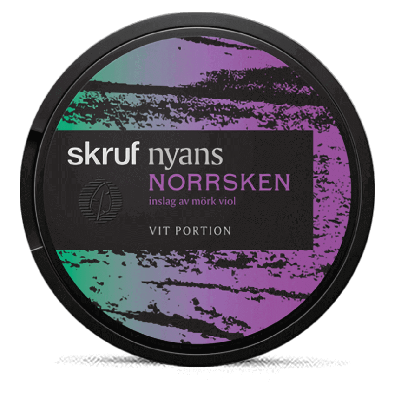 Skruf Nyans Norrsken White Portion Product Label