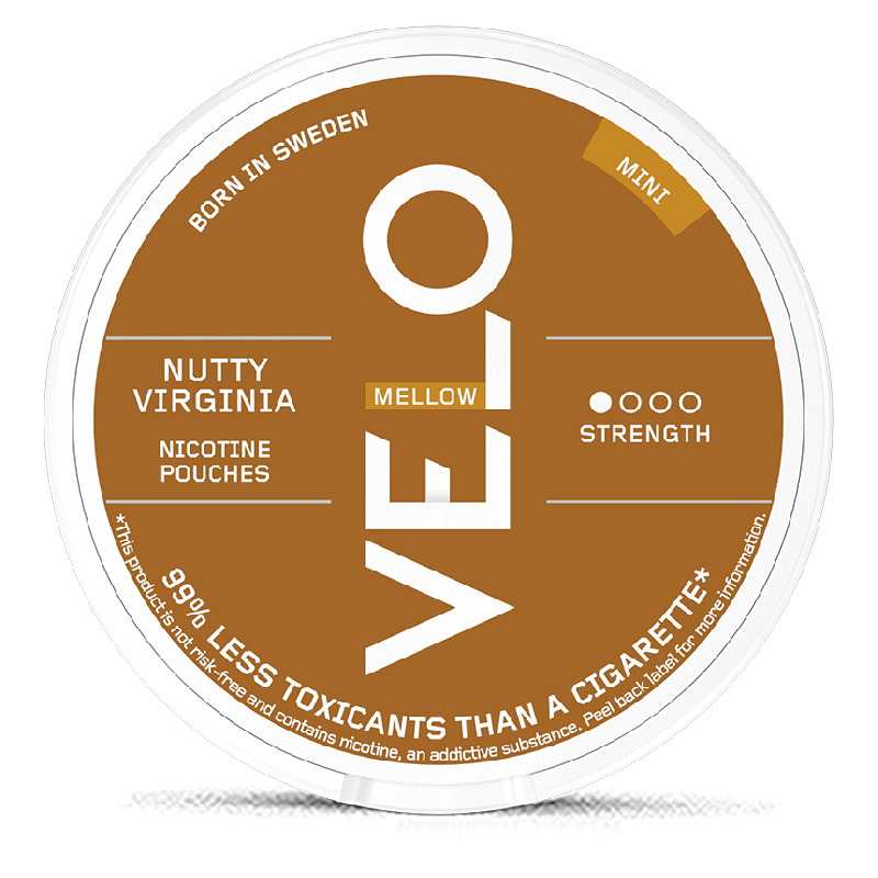 VELO Nutty Virginia Mini Product Label