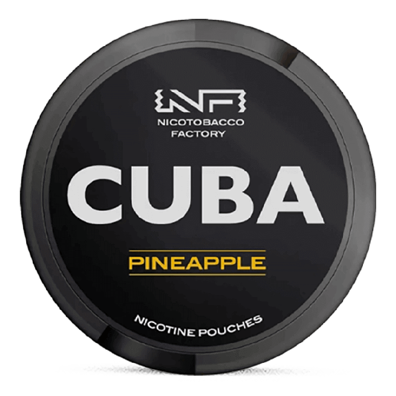 CUBA Black Pineapple Slim Product Label