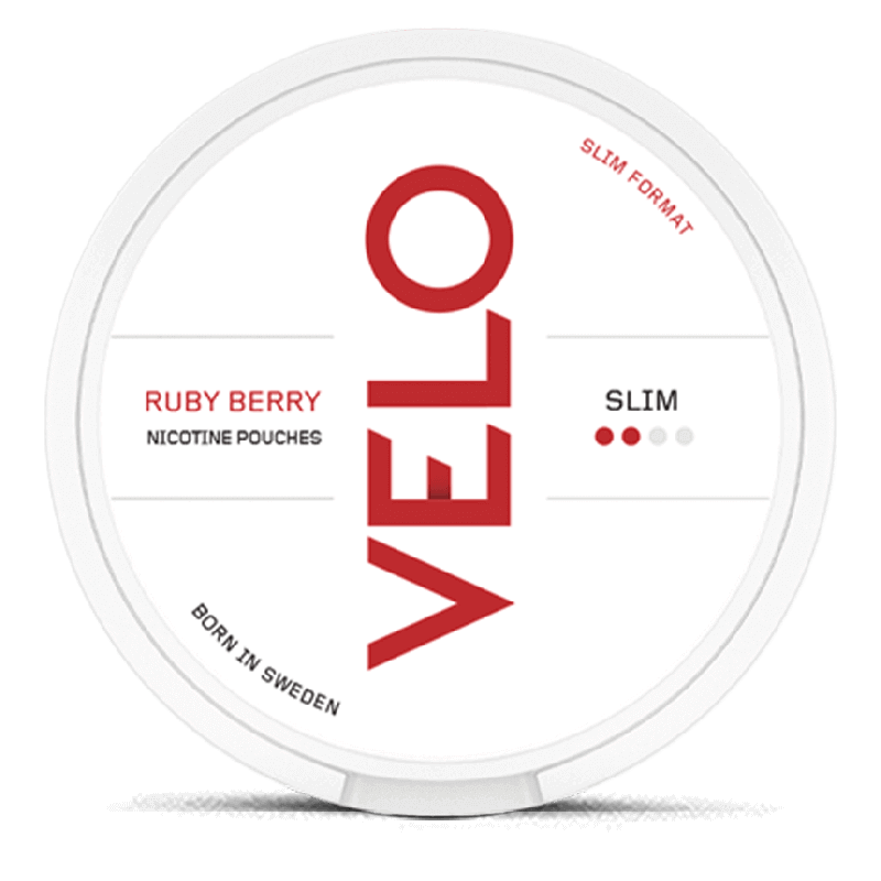 VELO Ruby Berry Product Label