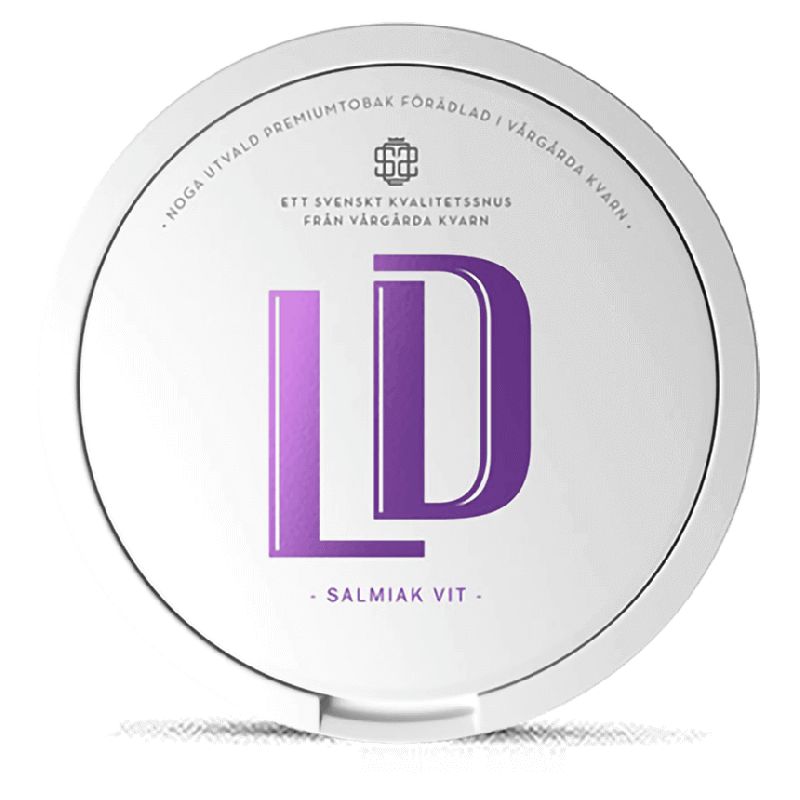 LD Salmiak White Portion Product Label