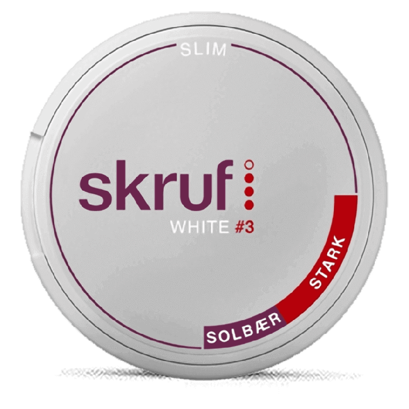 Skruf Slim Solbär White No. 3 Product Label