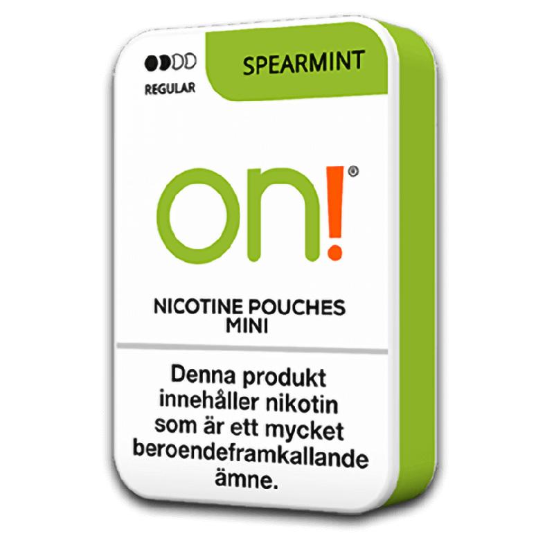 on! Spearmint 3 mg Product Label