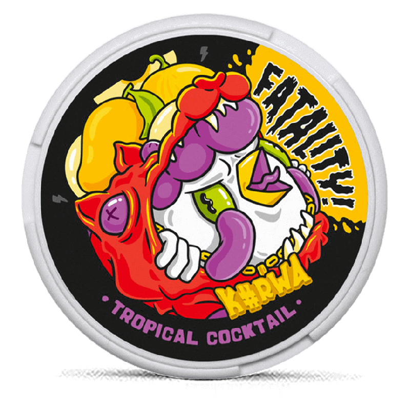 Kurwa FATALITY Tropical Cocktail Product Label