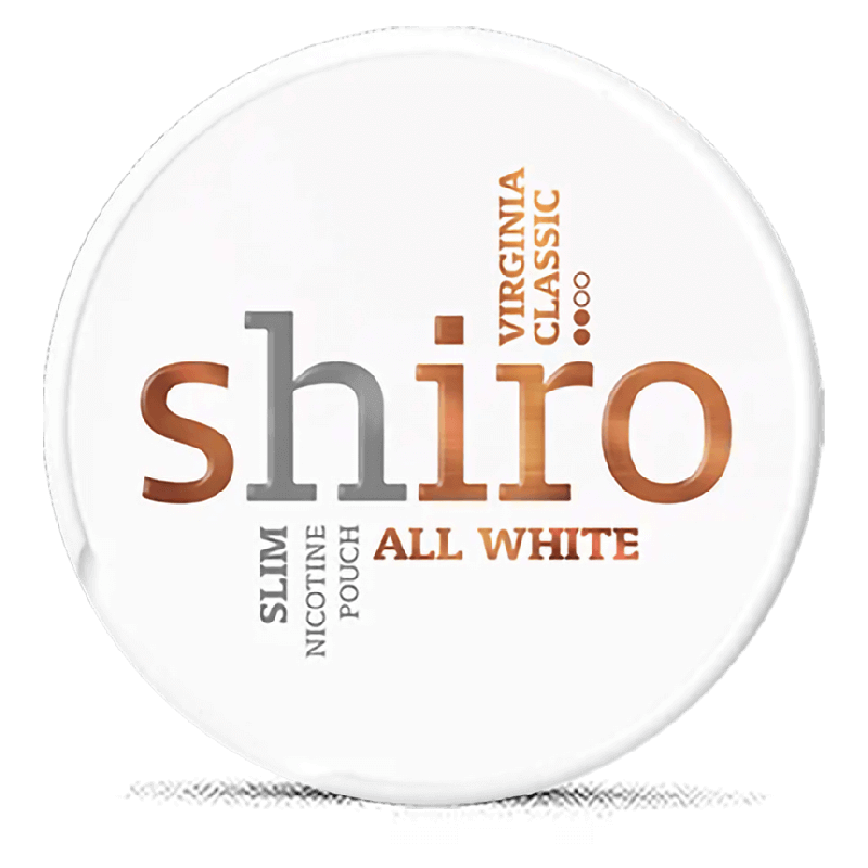 Shiro All White Slim Virginia Classic Product Label