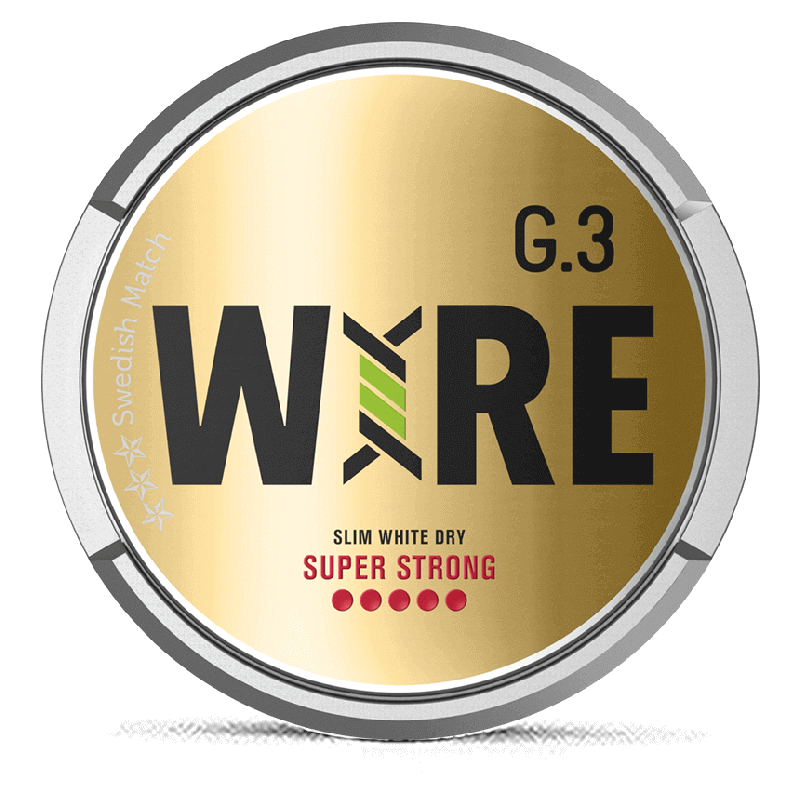 G.3 WIRE Slim White Dry Super Strong Product Label