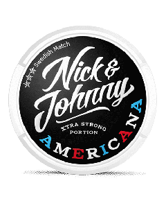 Nick and Johnny Americana Portion Extra Strong Product Label