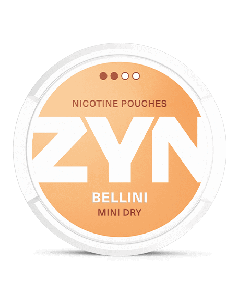 ZYN Mini Dry Bellini 3 mg Product Label