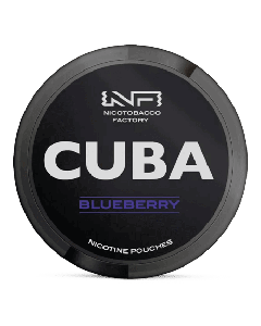 CUBA Black Blueberry Slim Product Label