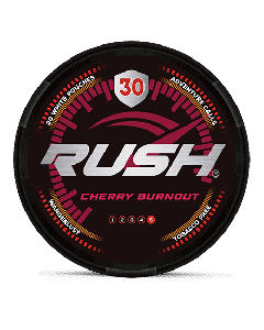 RUSH Cherry Burnout Product Label