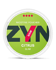 ZYN Slim Citrus Extra Strong Product Label