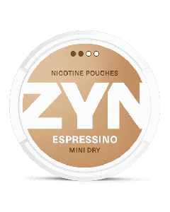 ZYN Mini Dry Espressino 3 mg Product Label