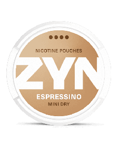 ZYN Mini Dry Espressino 6 mg Product Label