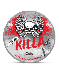 Killa Cola Extra Strong Slim All White Product Label