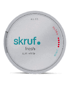 Skruf no. 05 Slim Fresh Ultra Strong White Portion Product Label