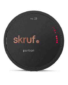 Skruf no. 29 Xtra Strong Portion Product Label