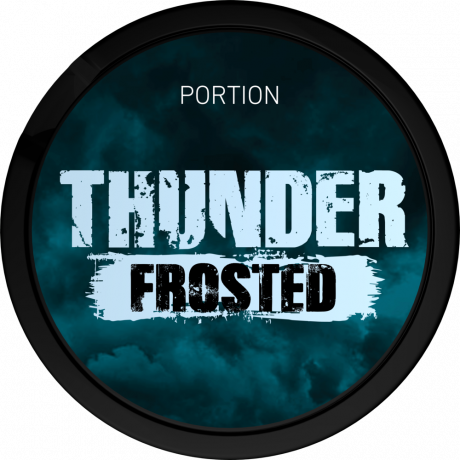 Thunder Frosted Original Portion Strong snus can at Snusdaddy.com
