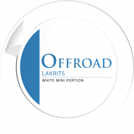 Offroad Licorice White Portion Mini snus can at Snusdaddy.com