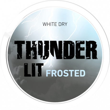 Thunder Lit Frosted White Dry Portion Extra Strong