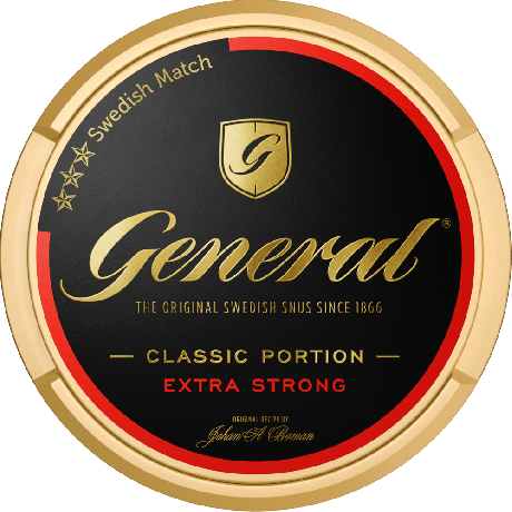 General Original Portion Extra Strong snus can at Snusdaddy.com