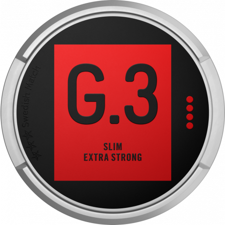 G.3 Slim Portion Extra Strong snus can at Snusdaddy.com