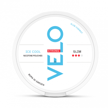 VELO Ice Cool Strong snus can at Snusdaddy.com