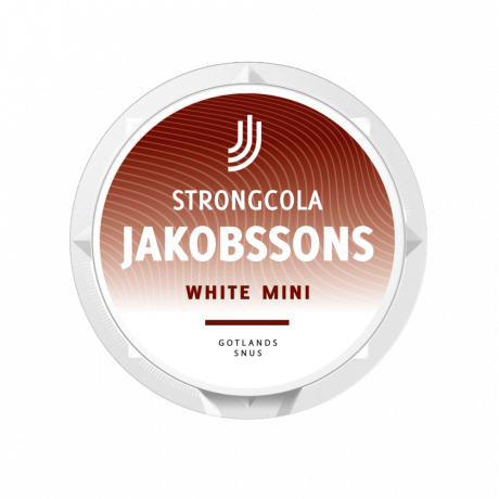 Jakobsson's Strong Cola Mini snus can at Snusdaddy.com