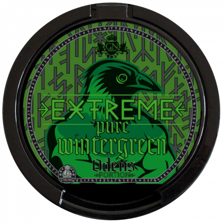 Odens Pure Wintergreen Extreme Portion snus can at Snusdaddy.com