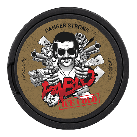 Pablo Ice Cold Super Strong Slim All White snus can at Snusdaddy.com