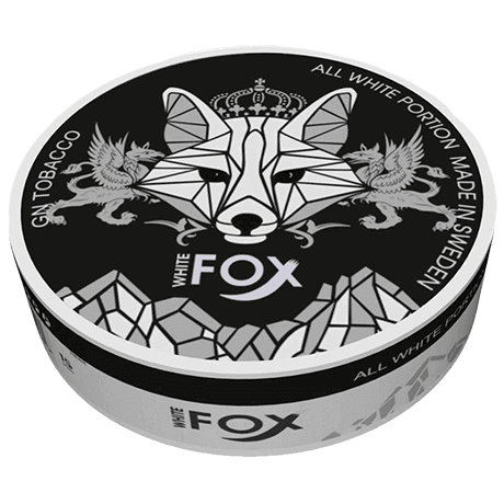 White Fox Black snus can at Snusdaddy.com