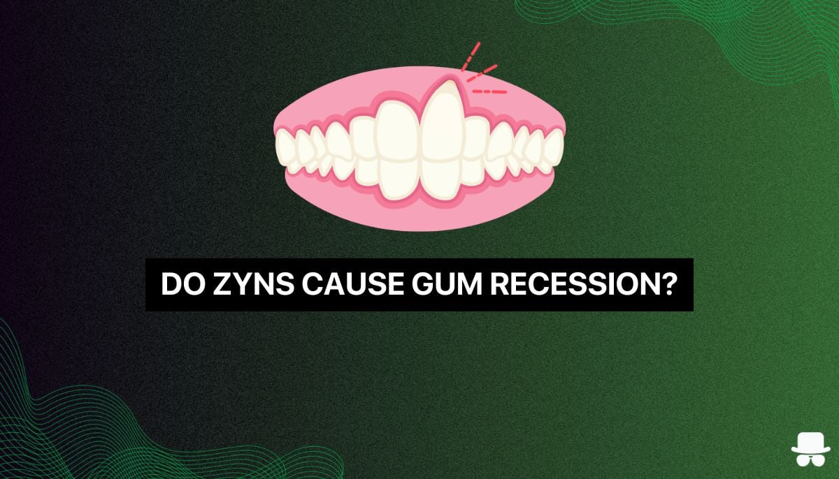 an image of gums receeding form zyn gum recession