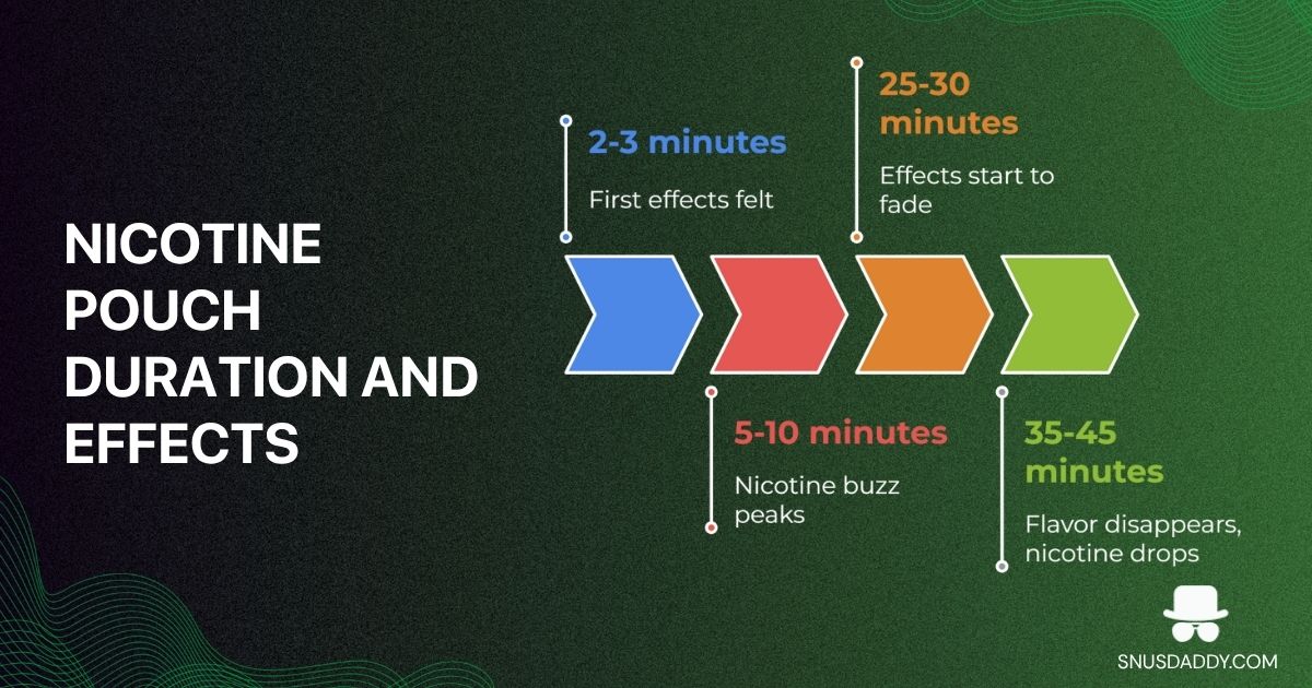 How long do nicotine pouches last