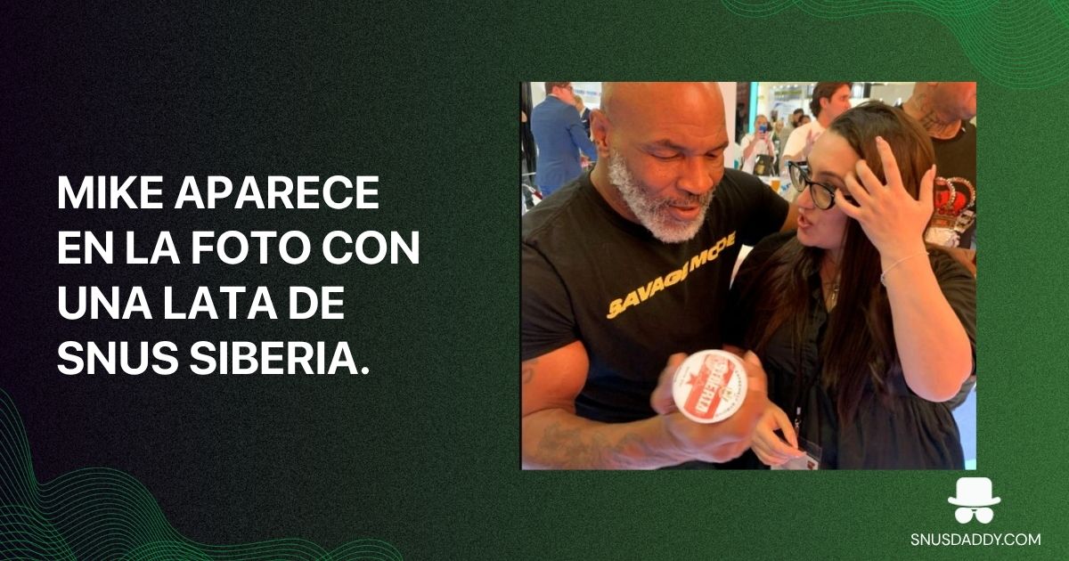 Mike pictured with a can of snus 