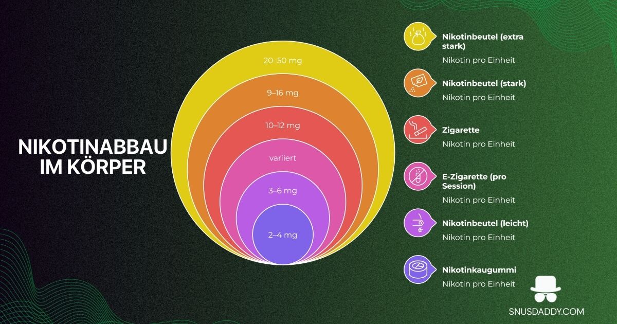 Nikotinaufnahme pro Produkt