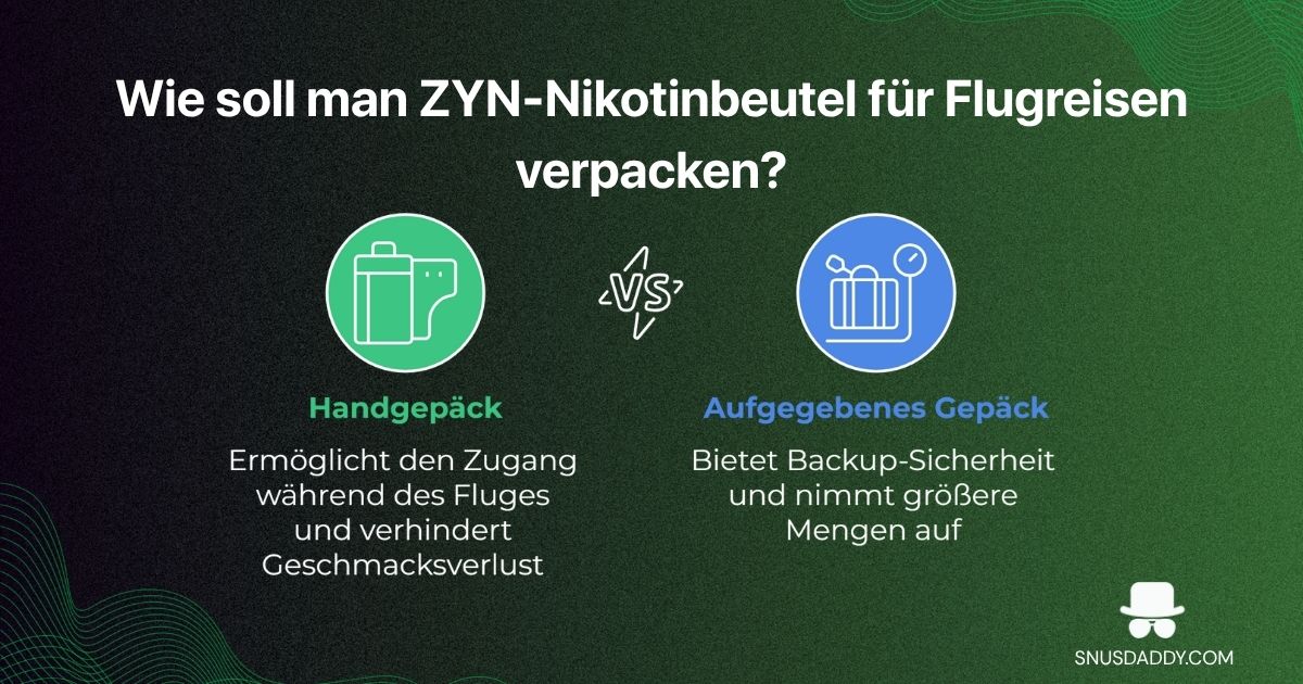 how to pack nicotine pouches for flight