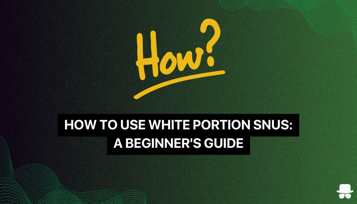 white portion snus how to use it