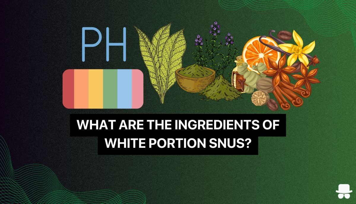 image of all the ingredients in white portion snus